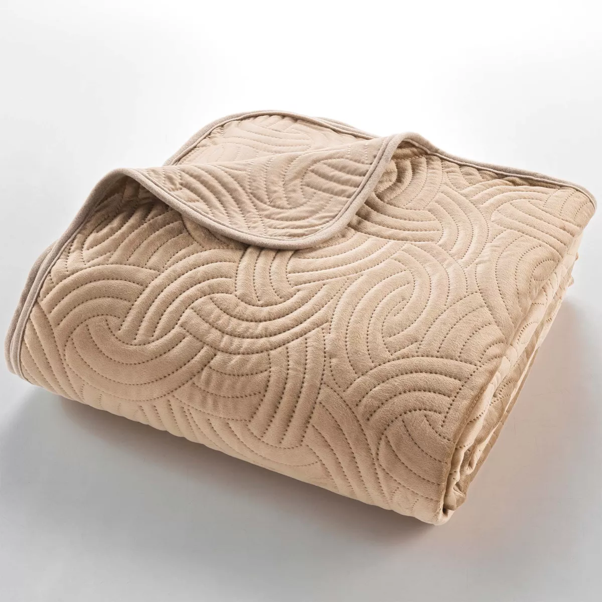 Set De Lit Boutis Corail, 220x240 Cm, Avec 2 Taies D'oreiller, Neuf