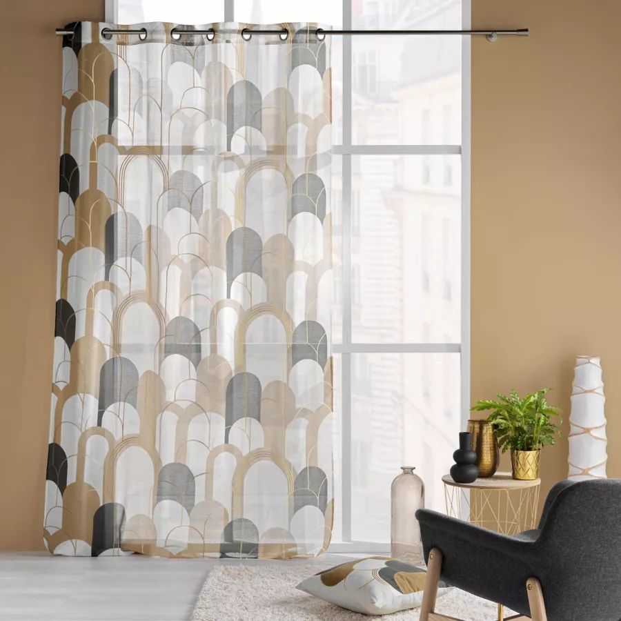 Voilage œillets (140 x 240 cm) Denali Multicolore