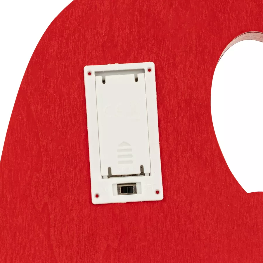 Panneau lumineux à piles (H41 cm) Ho Ho Ho Rouge