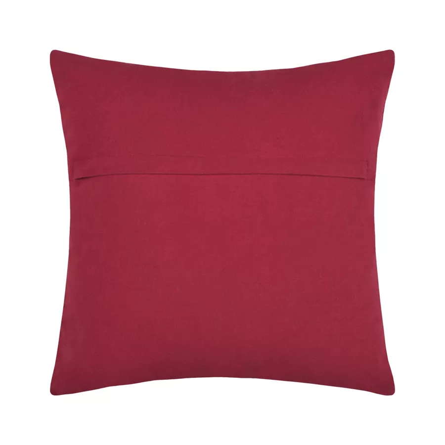 Coussin carré coton (45 x 45 cm) Finna Rouge