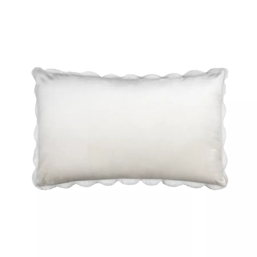 Coussin rectangulaire fausse fourrure (50 x 80 cm) Nebraska Ecru