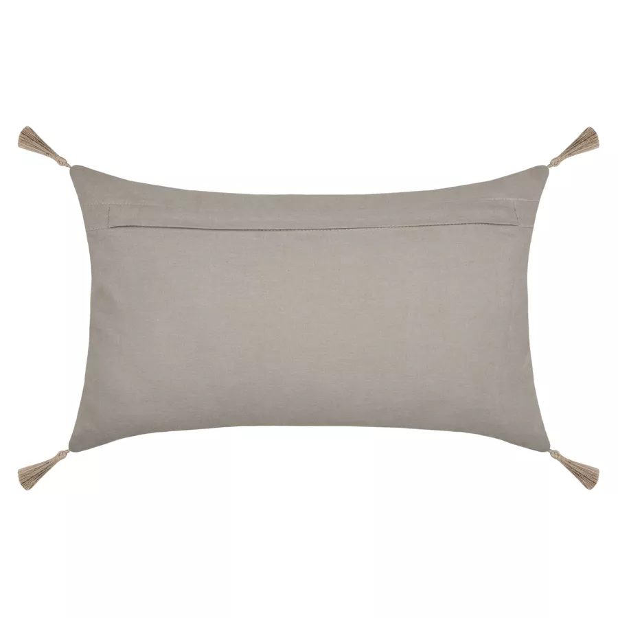 Cojín rectangular de algodón (30 x 50 cm) Hemera Crudo