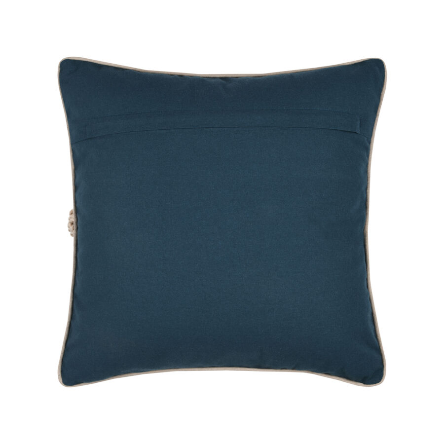 Coussin carré coton (40 x 40 cm) Eugénie Bleu