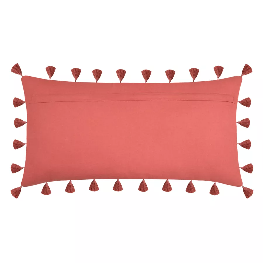 Coussin rectangulaire coton (35 x 70 cm) Aswan Terracotta