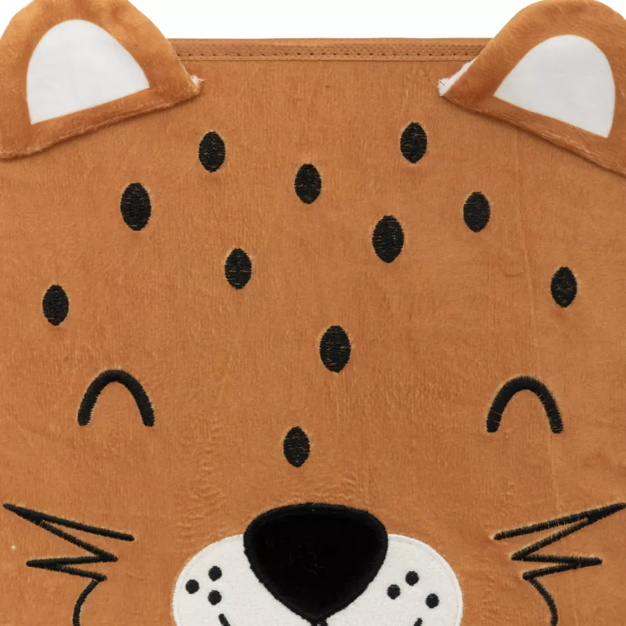 Vouwbaar fluwelen opbergmandje voor kinderen (29 x 29 cm) Léo Bruin