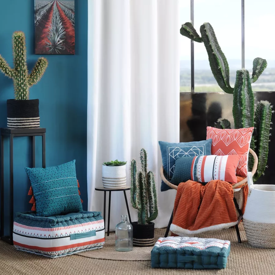 Coussin de chaise Niro Bleu pétrole