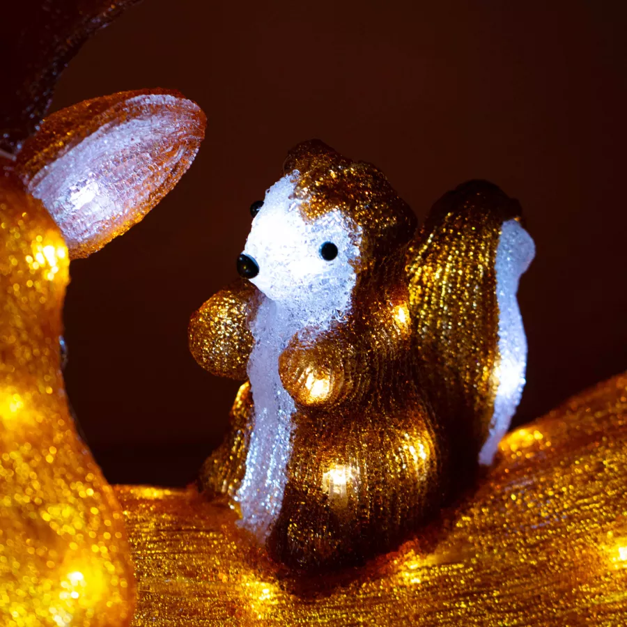 Renne lumineux et ses amis 140 LED (H66 cm) Blanc chaud