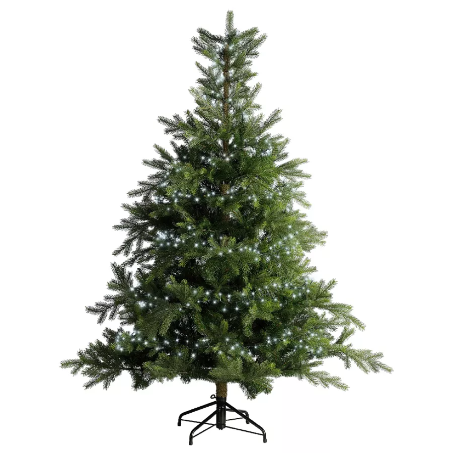 Guirlande lumineuse 11 m 500 LED câble vert Luxe Blanc froid 