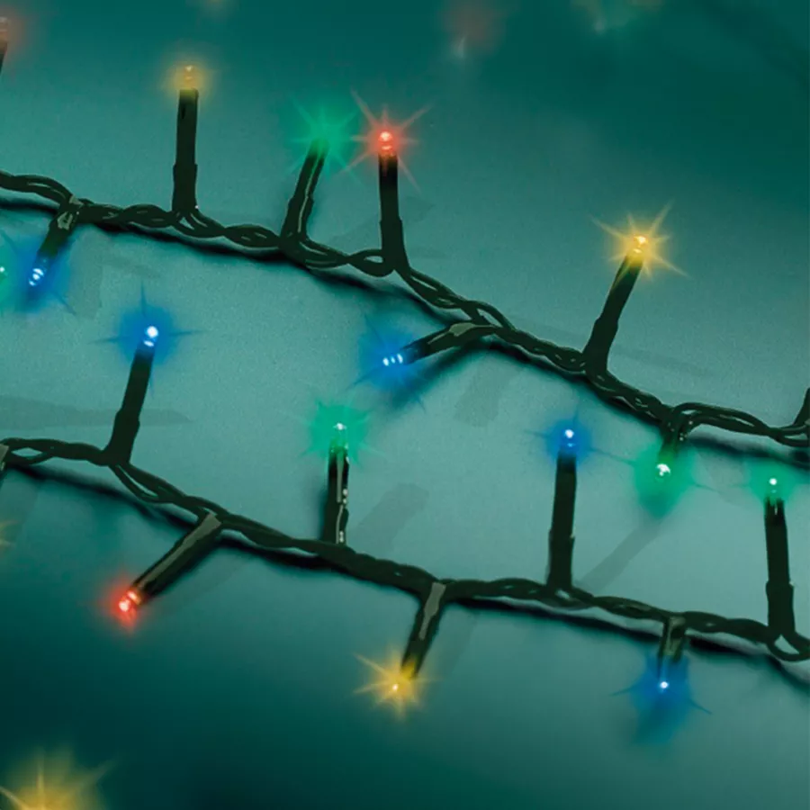 Luces de Navidad Lujo 16 m Multicolor 750 LED