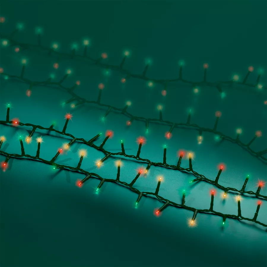 Luces de Navidad Lujo 16 m Multicolor 800 LED