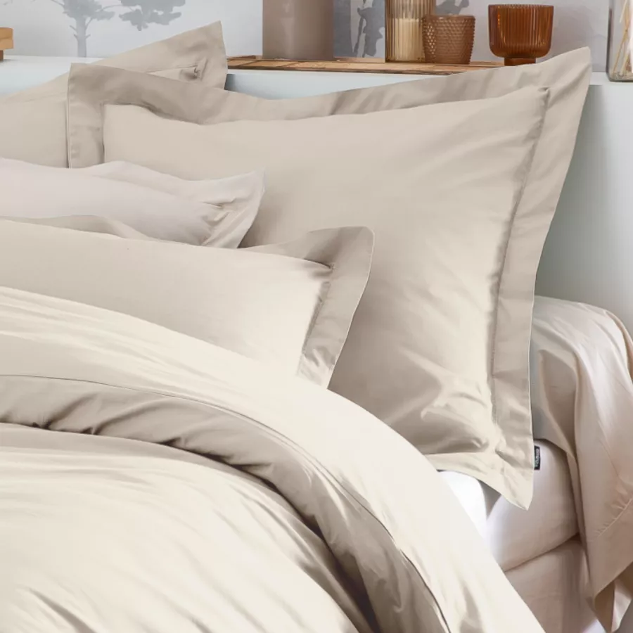 Perkal-Bettbezug (260 x 240 cm) Cali Helles beige