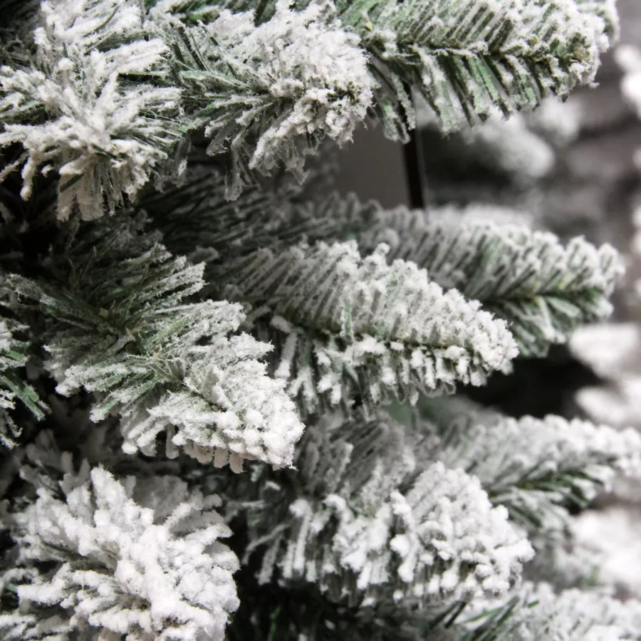Künstlicher Weihnachtsbaum Narrow H210 cm Grün verschneit 4