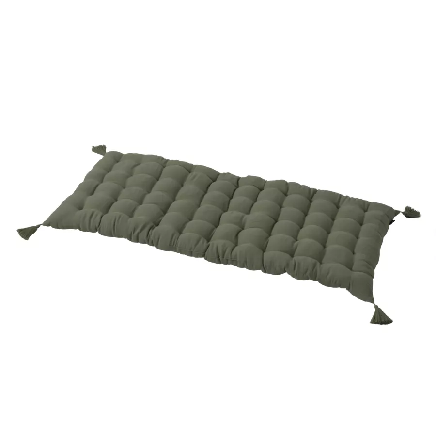 Colchoneta de suelo en gaza de algodón (60 x 120 cm) Gaïa Verde romero