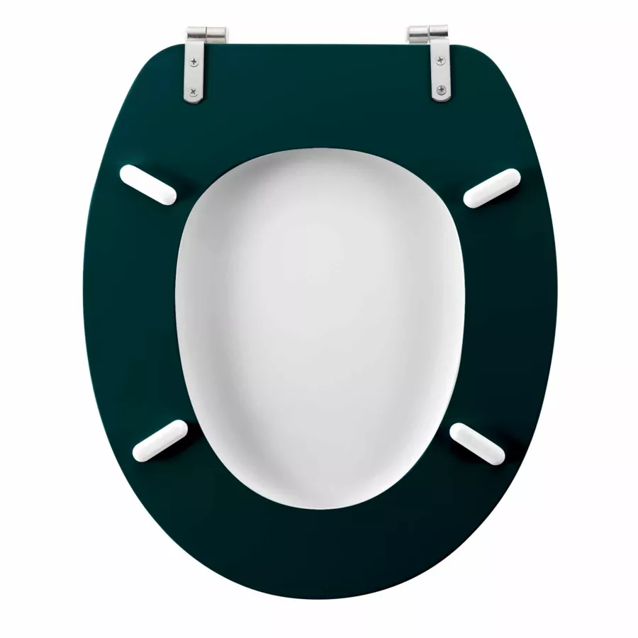 Abattant WC (37 x 45,5 cm) Ginkoblue, MDF ImprimŽ