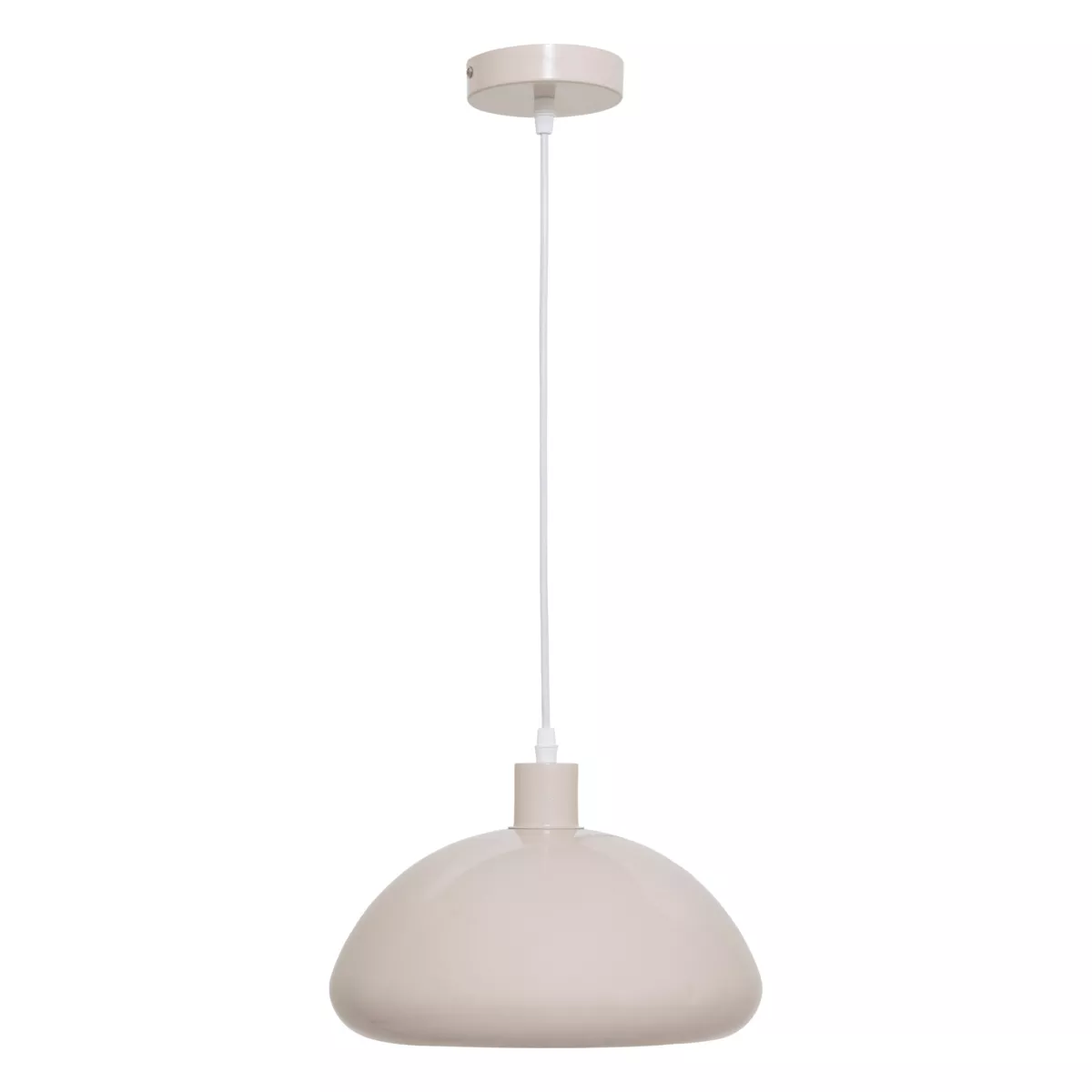 Suspension luminaire métal (27,5 x 13,4 cm) Savio Beige