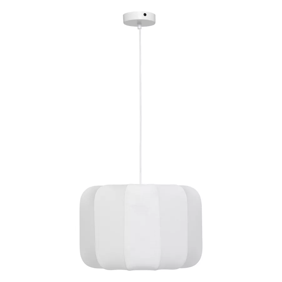 Suspension luminaire coton (37 x 24 cm) Toby Blanc