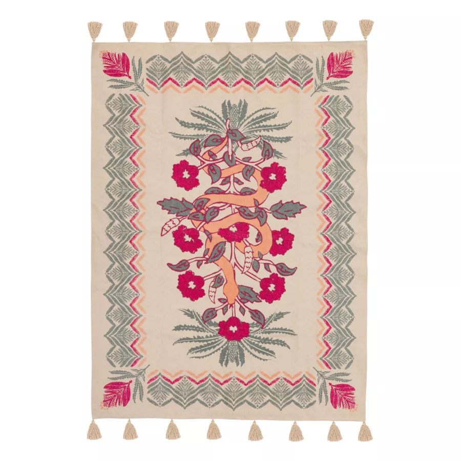 Tapis de salon rectangulaire coton (170 x 120 cm) Wild Multicolore