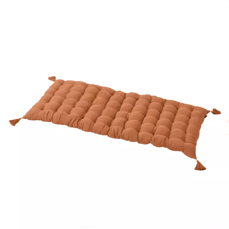 Materasso da pavimento garza di cotone (60 x 120 cm) Gaïa Albicocca