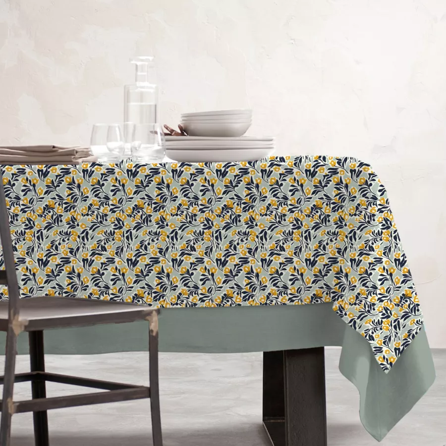 Mantel rectangular de algodón revestido (150 x 250 cm) Mafalda Multicolor