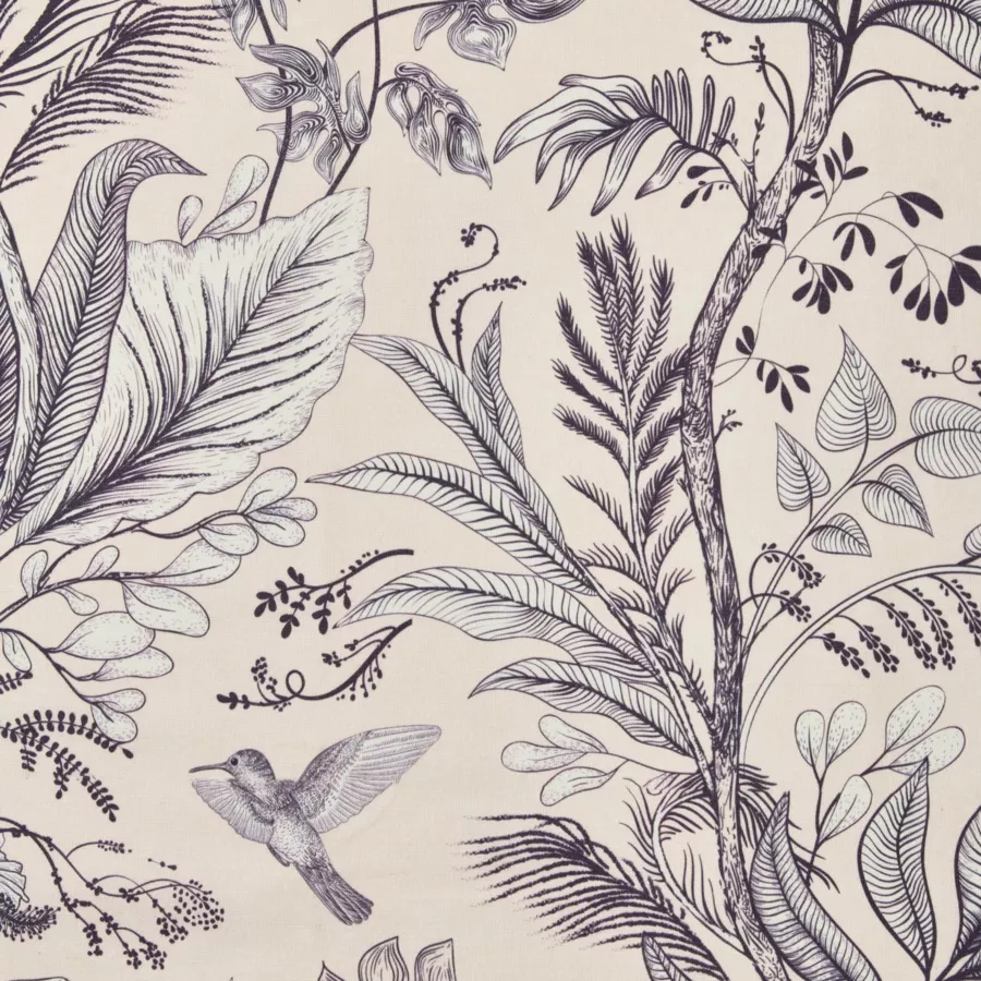 EM - Nappe en coton enduit 150 x 350 cm COLIBRI