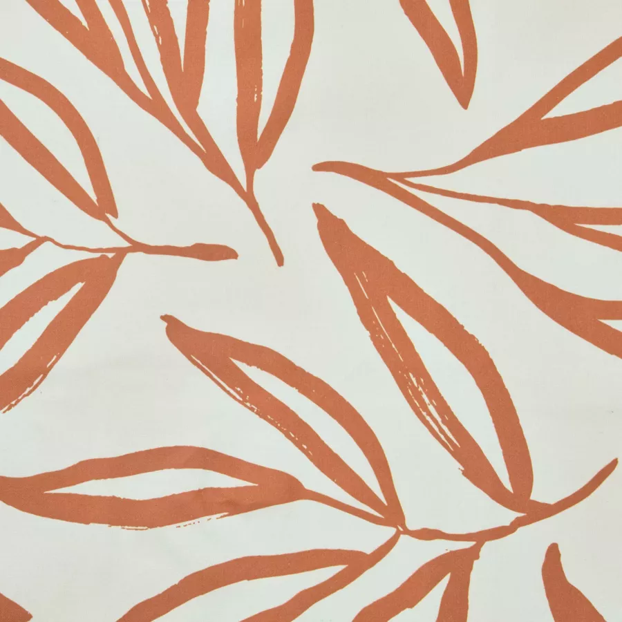 EM - Nappe en coton enduit 150 x 350 cm GALICE terracotta