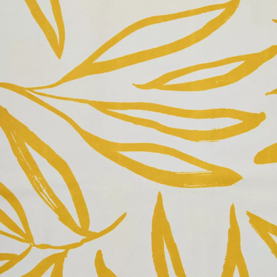 Tischdecke rechteckig Baumwolle beschichtet (150 x 250 cm) Galice Honiggelb