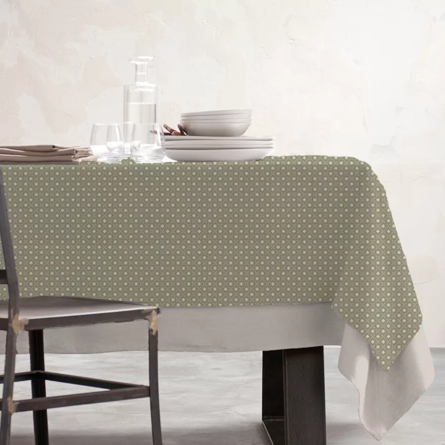 EM - Nappe en coton enduit 150 x 350 cm GLORIA