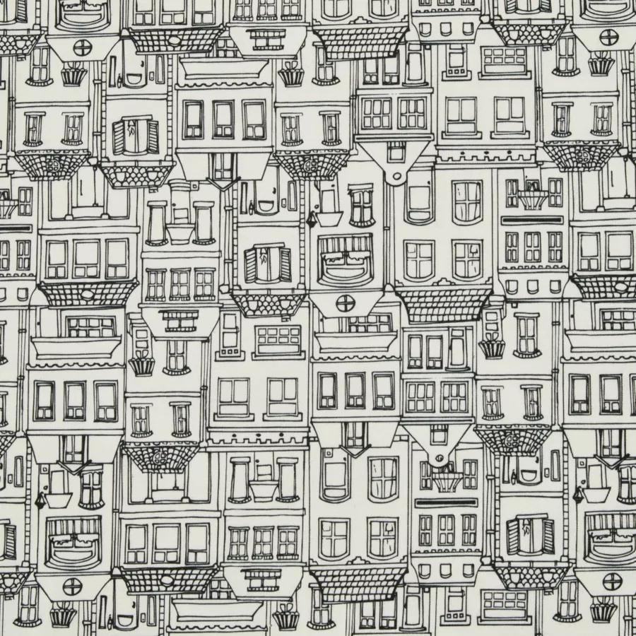 Mantel rectangular de algodón revestido (150 x 350 cm) Home Gris
