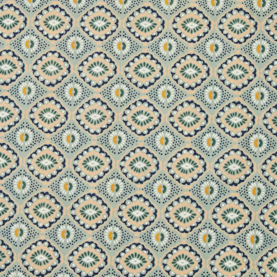 Rechthoekig gecoat katoenen tafelkleed (150 x 350 cm) Palermo Groen