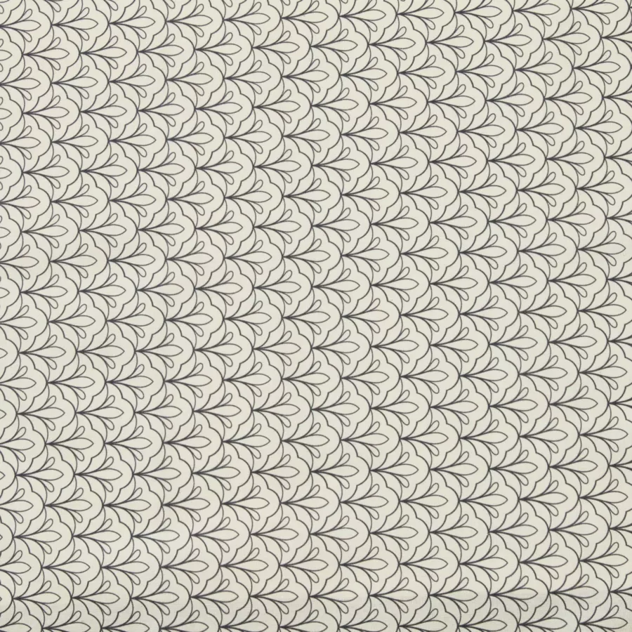 Mantel rectangular de algodón revestido (150 x 350 cm) Clara Gris