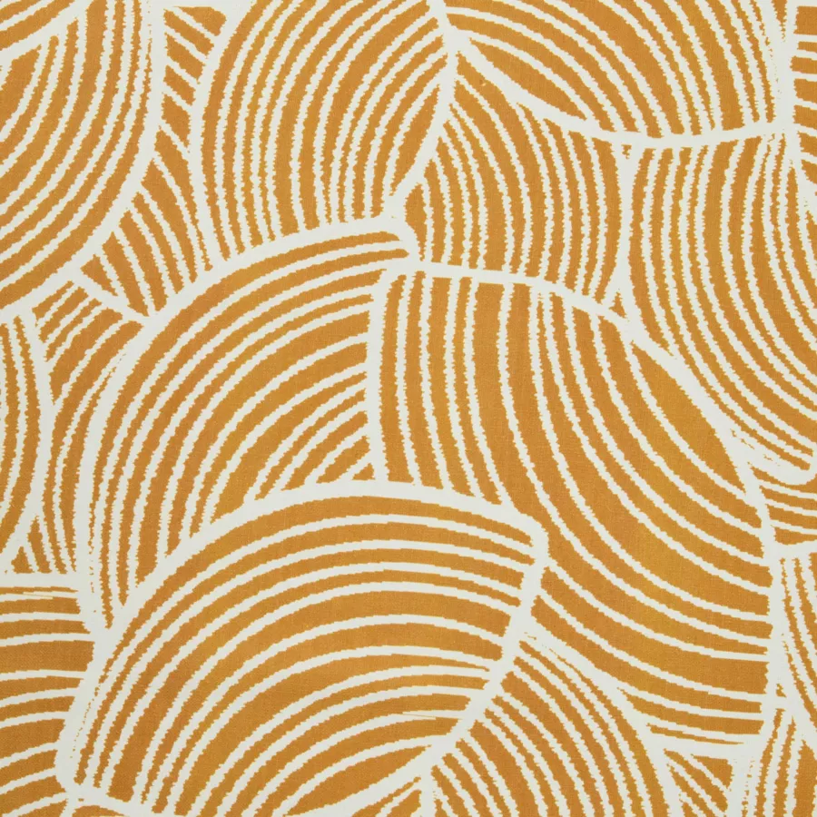 EM - Nappe en coton enduit 150 x 350 cm SARAH moutarde