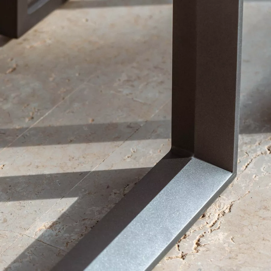 Table de jardin rectangulaire aluminium 10 places (240 x 118 cm) Elba Gris anthracite