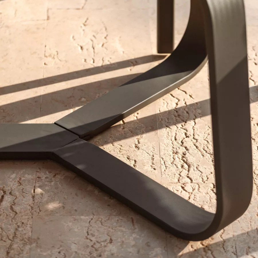 Table de jardin rectangulaire en aluminium 10 places (240 x 100 cm) Long Beach Gris anthracite