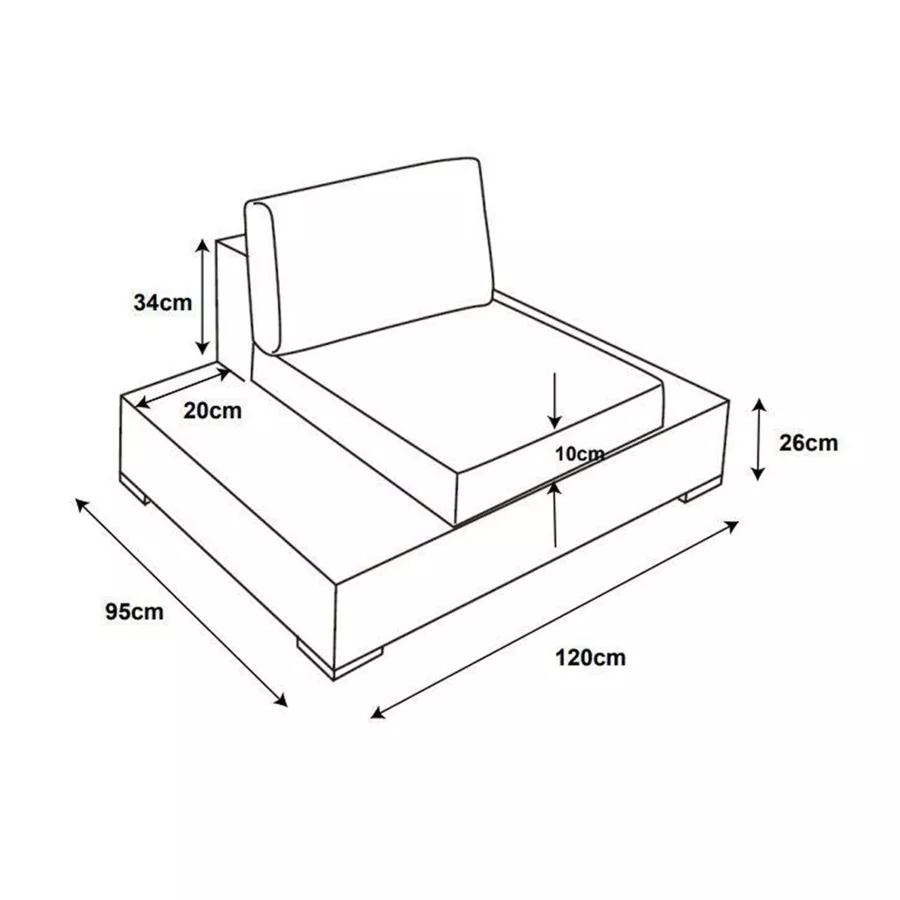 Fauteuil de jardin en résine tressée Palma Gris et taupe