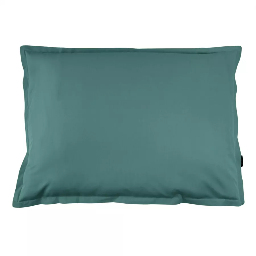 Taie d'oreiller rectangulaire percale de coton (50 x 80 cm) Cali Bleu canard