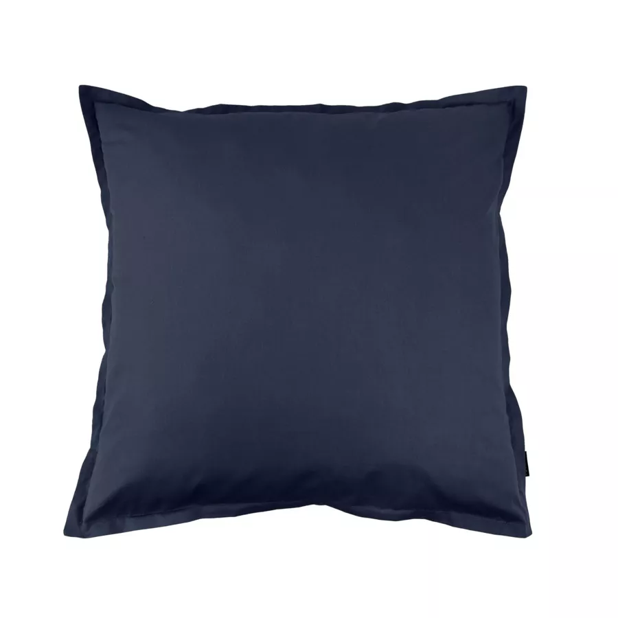 Taie d'oreiller carrée percale de coton (65 x 65 cm) Cali Bleu marine
