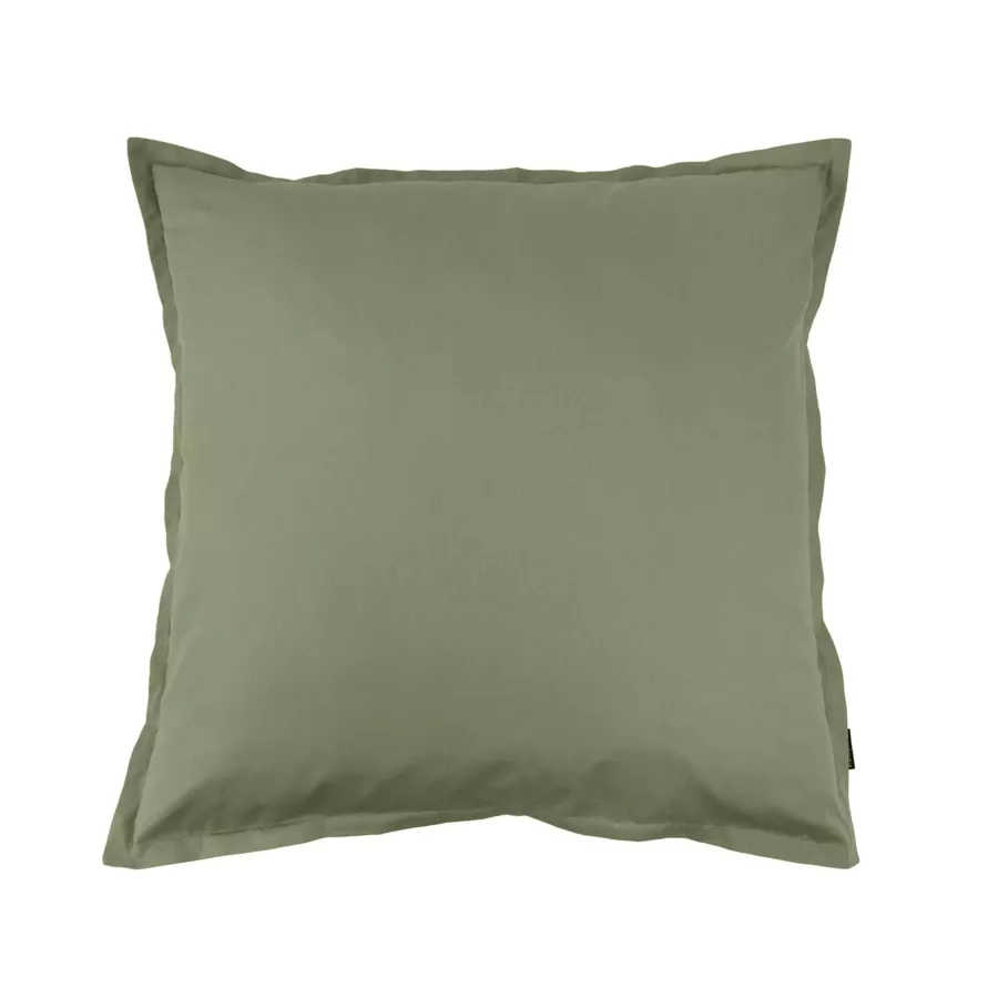Kussensloop vierkant percal katoen (65 x 65 cm) Cali Rozemarijngroen