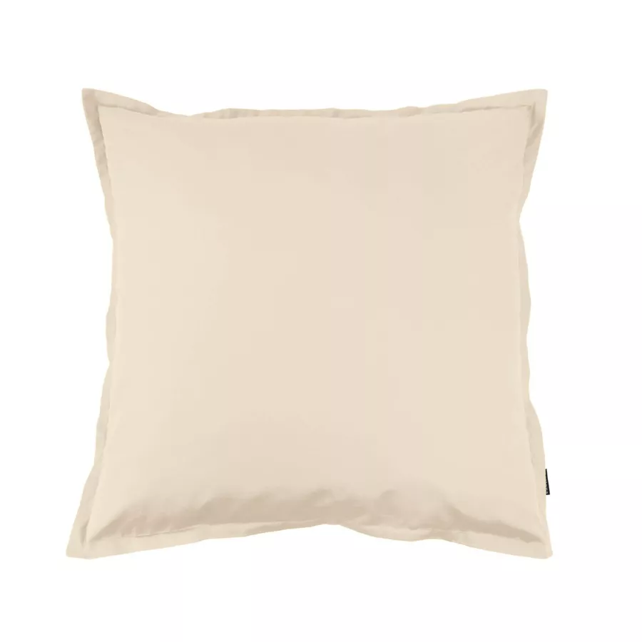 Taie d'oreiller carrée percale de coton (65 x 65 cm) Cali Beige