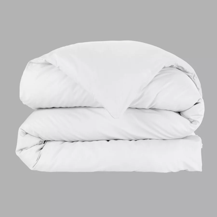 Housse de couette percale de coton (240 x 220 cm) Cali Blanche