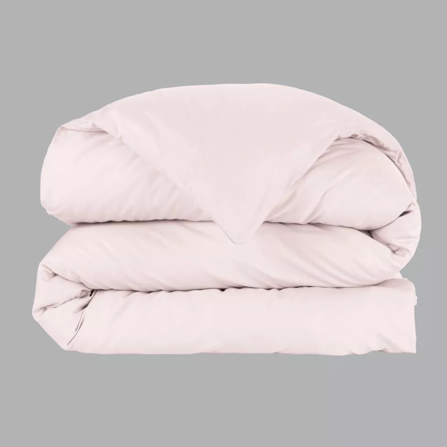 Housse de couette percale de coton (140 x 200 cm) Cali Rose poudré