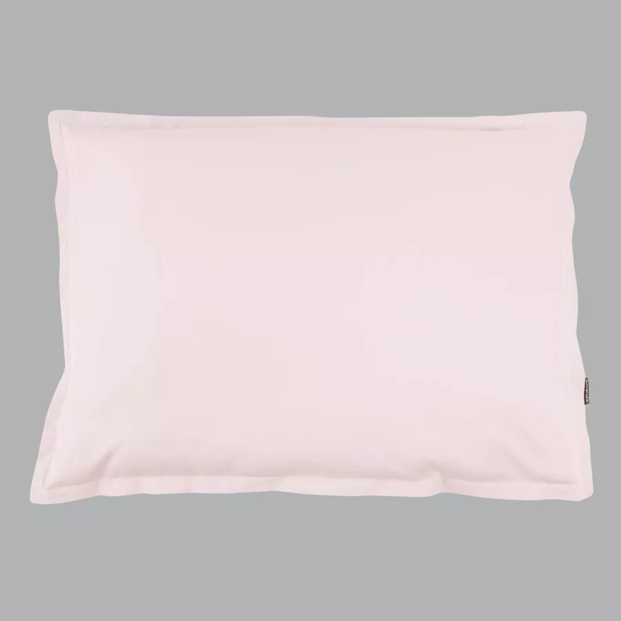 Funda de almohada rectangular de percal de algodón (70 cm) Cali Rosa pálido