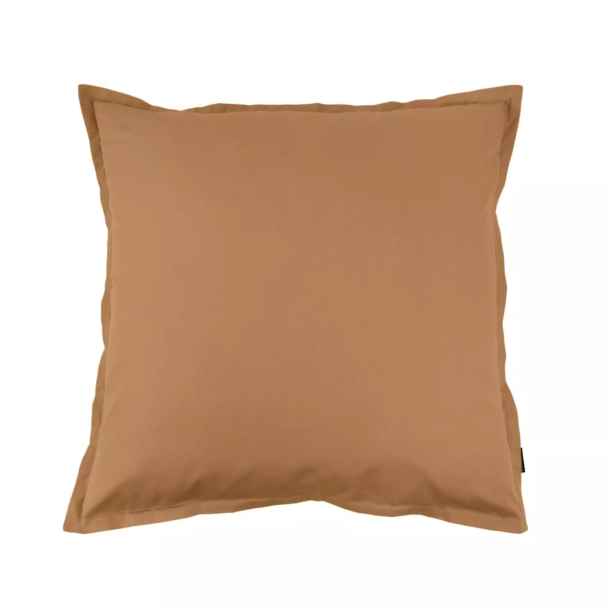Katoenen percale vierkante kussensloop (65 x 65 cm) Cali Camel