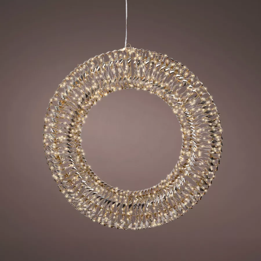 1 Micro LED couronne extŽrieur L15.00-W70.00-H70.00cm-960L or/blanc chaud BIG
