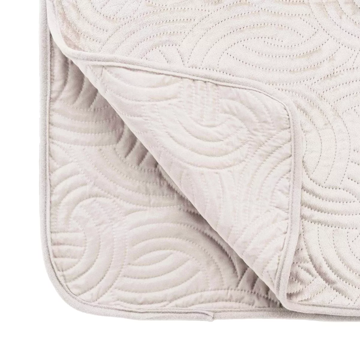 Colcha acolchada y dos fundas de almohada (240 x 260 cm) Solange Marfil