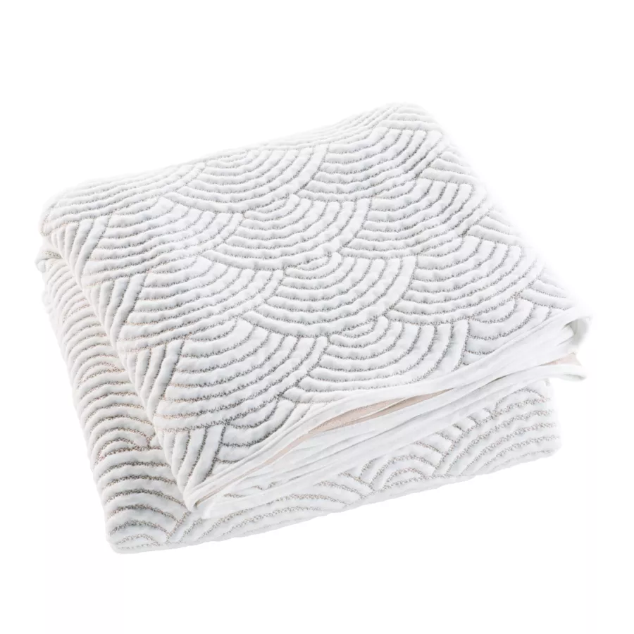 Couvre-Lit MatelassŽ (240 x 260 cm) et 2 Taies d'Oreiller (60 x 60 cm) Cassandra, Jersey/Microfibre