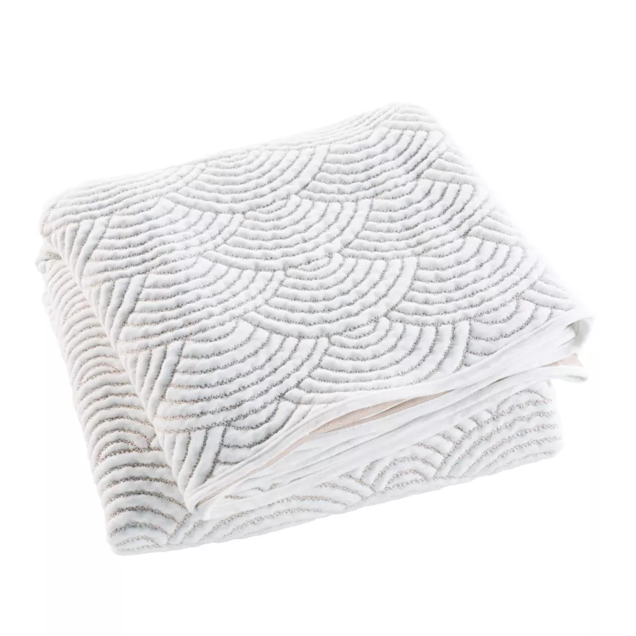 Couvre-Lit MatelassŽ (220 x 240 cm) et 2 Taies d'Oreiller (60 x 60 cm) Cassandra, Jersey/Microfibre