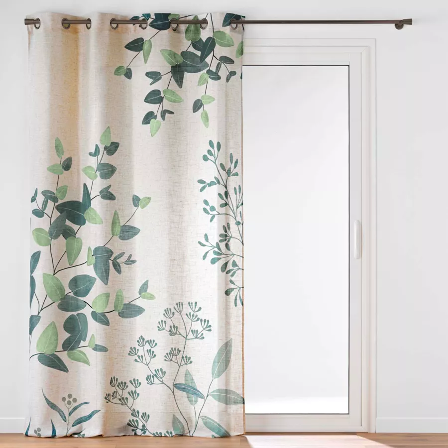 Rideau ˆ Oeillets (140 x 260 cm) Botanica, Polyester & Lin