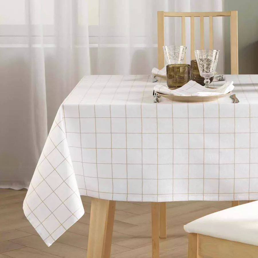 3 Serviettes de Table (40 x 40 cm) Axel, Coton &  Polyester TissŽ