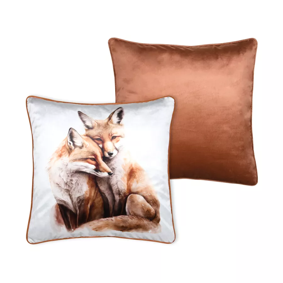 COUSSIN FAUNE ROUX 50X50