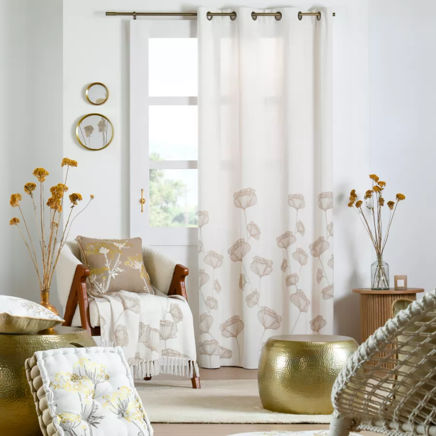 RIDEAU ORIANA NATUREL 140X260